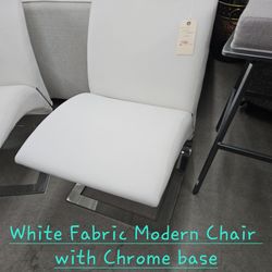 Chair modern Chrome & whiteWe are located at 2811 East Bell road. Another Time Around Furniture.
