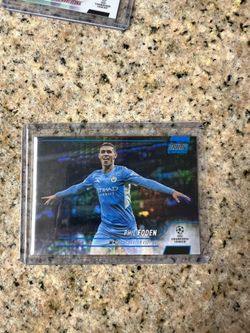Phil Foden Blue Wave Stadium Chrome 2022/22 