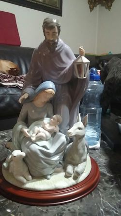 NATIVITY PORCELAIN 15" tall