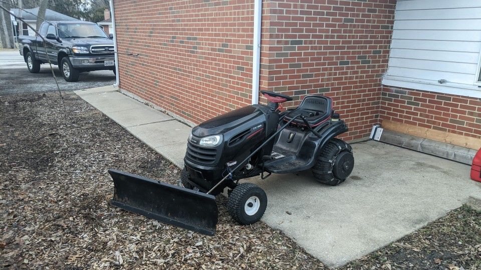 Craftsman Lawn Tractor With Plow, Turn Key. Open To Trades for Sale in