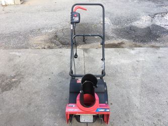 Electric snow blower.