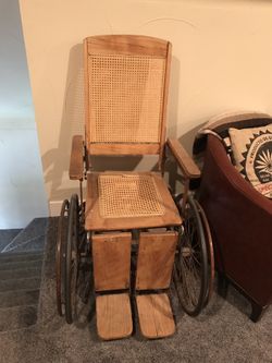 Antique wheelchair