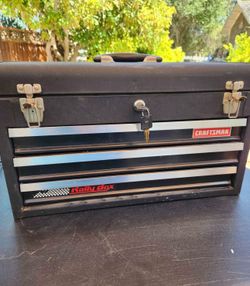 Vintage Craftsman Rally Box 3-Drawer Portable Tool Box