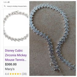 Mickey mouse zirconiac bracelet