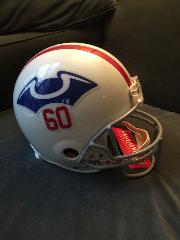 Full size authentic Boston Patriots 1960 Riddell helmet