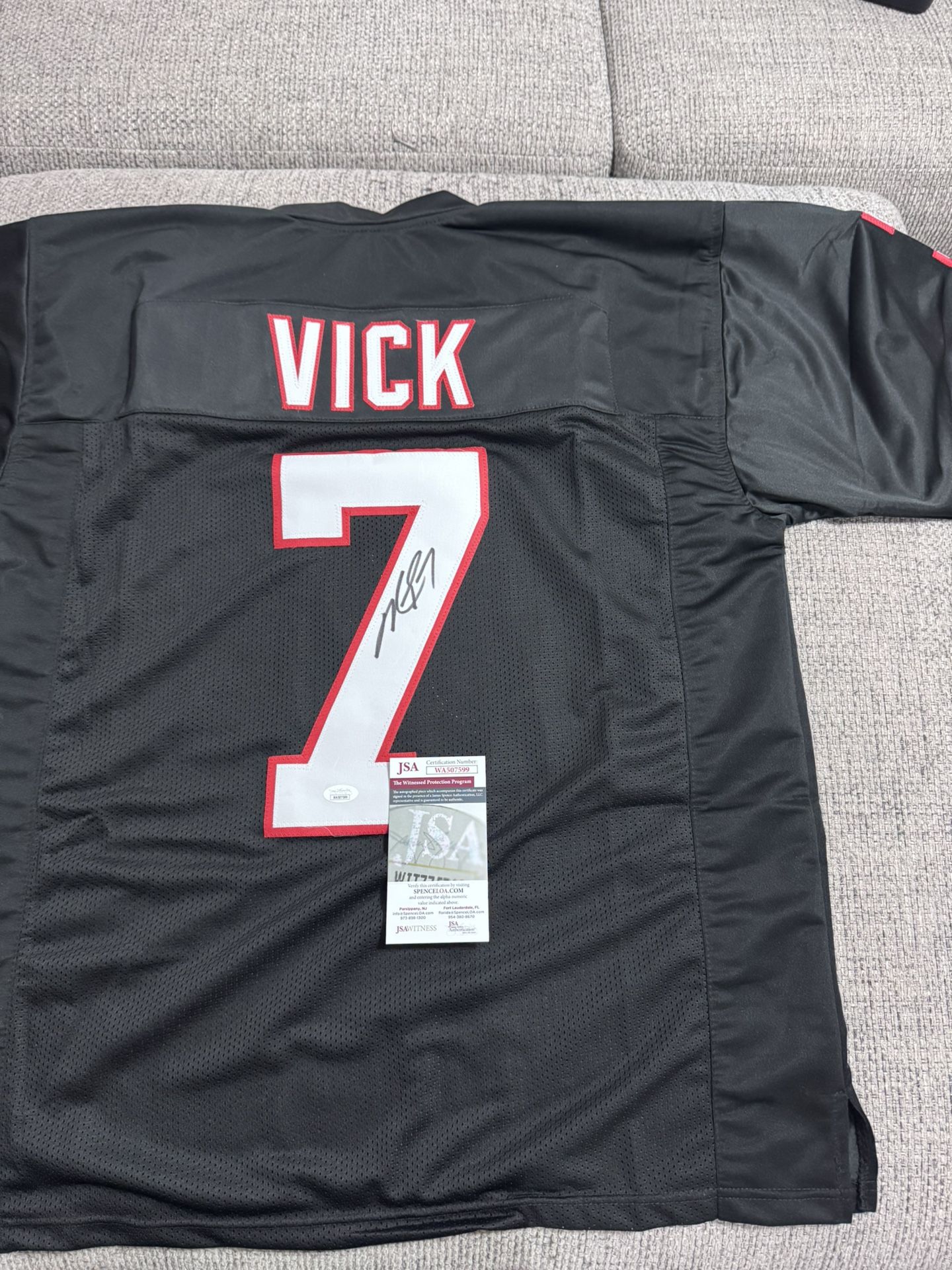 Michael Vick Signed Autograph Custom Jersey - JSA Coa - Atlanta Falcons