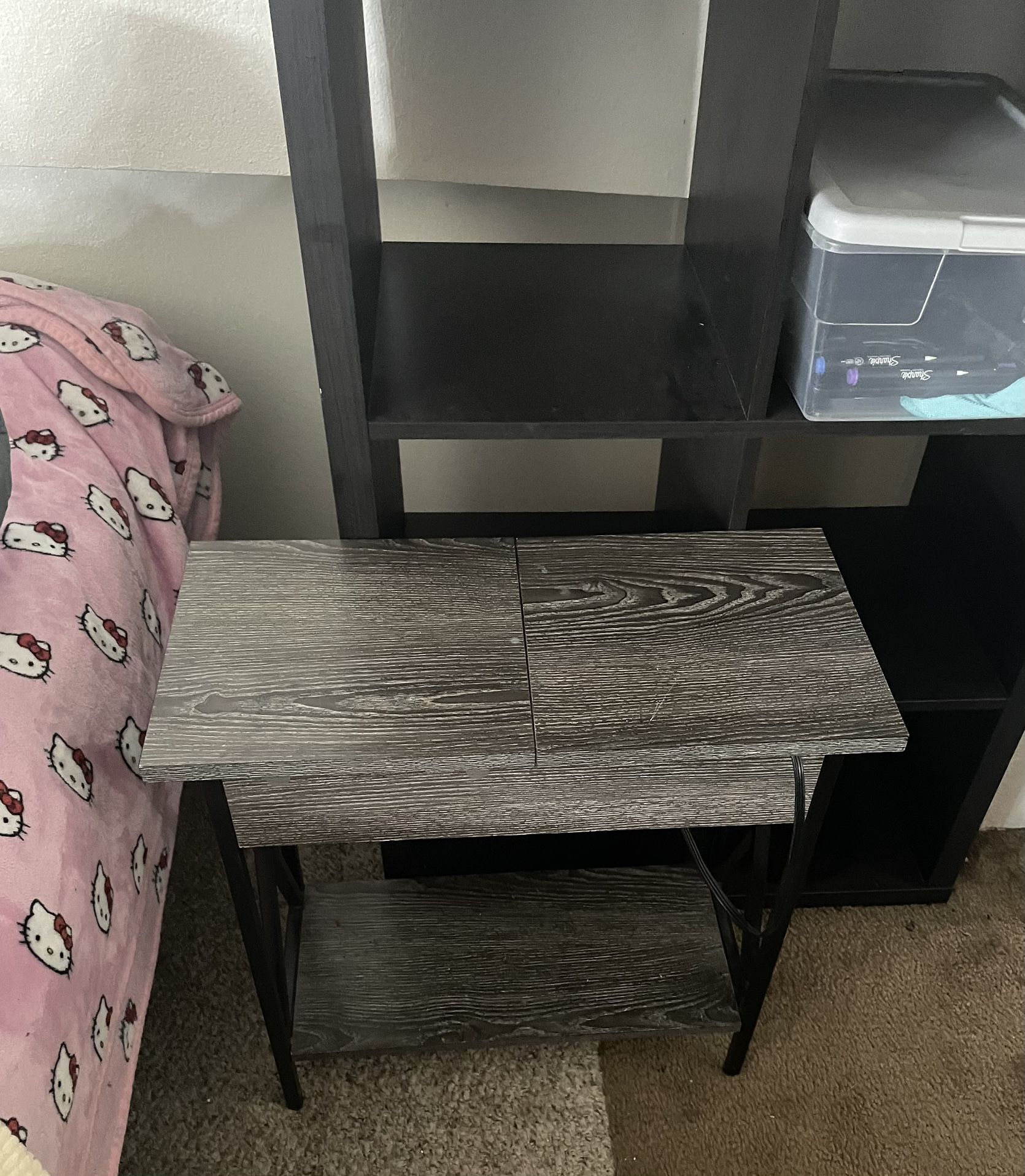 Side Table With Charger
