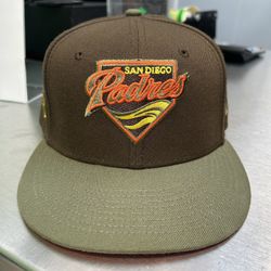 New Era San Diego Padres 40th Anniversary Patch 59fifty Fitted Hat Size 7 3/8