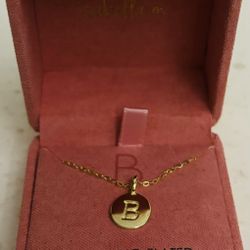 isabella m B 14KT GOLD PLATED STERLING SILVER 16-2* NECKLACE