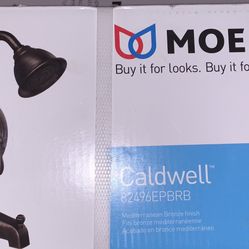 Moen Caldwell Mediterranean Bronze 1-Handle Faucet with Valve