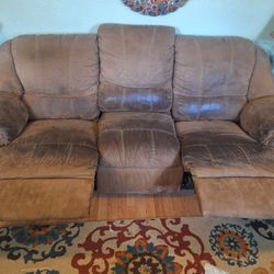 Micro suede Couch And Love Seat