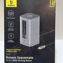 Baseus Spacemate 11-in-1 USB-C Docking Station BS-OH137 Triple 4K (sealed)