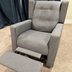 Sofa for new mum/Wingback Swivel Recliner Chair Glider Rocking Chair for Nursery with Button Tufted