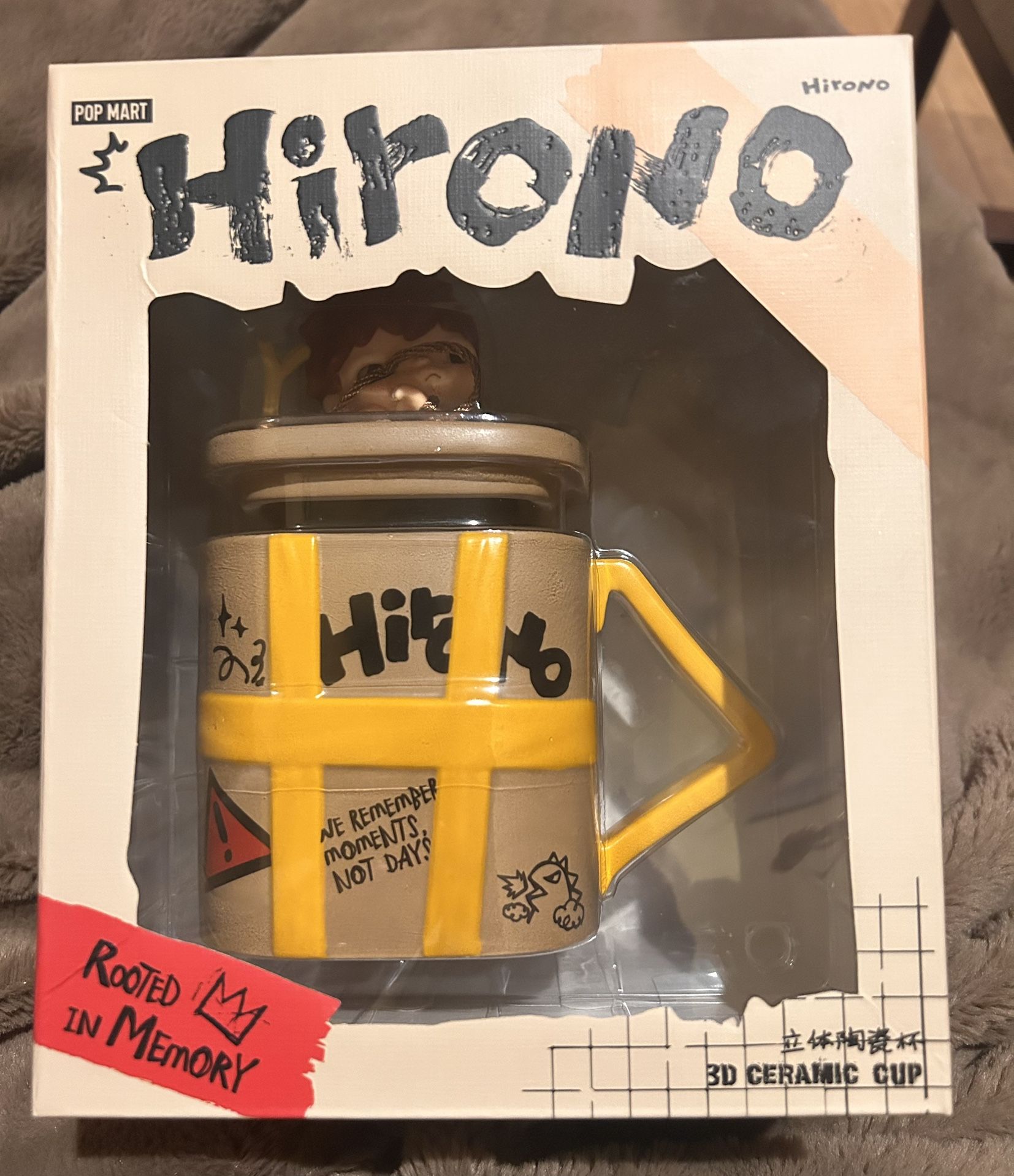 Pop mart Hirono ceramic 3D cup rooted in memory