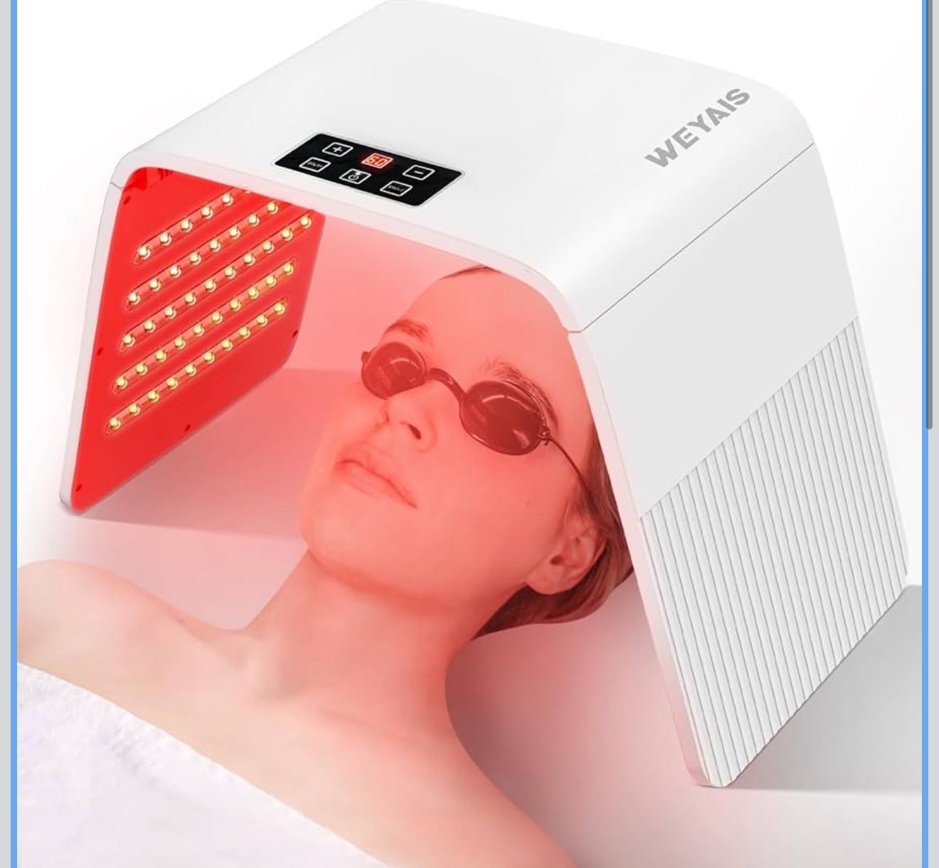 Brand new Red-Light-Therapy, Red Light Therapy for Face, 7 Colors Facial Led Light Therapy Face Mask,SPA Equipment for Skincare at Home Save your mon