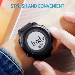 Fancy Luxury Mens Sports Watch With Thermometer Waterproof And Shockproof Watch