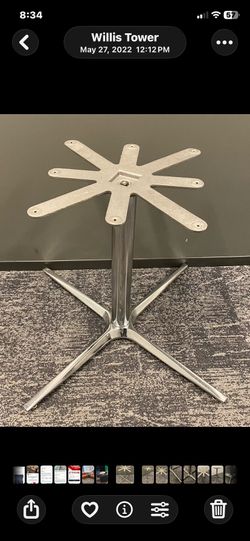 Steel table base