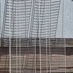 2 Satin Chrome Wire Closet Shelves