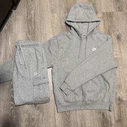 Nike Fleece Set Gray Size S Used Good Condition