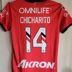 Puma Mens 23/24 Chivas Guadalajara Home Jersey Original Chicharito Size Small Large Xl 2xl No Trade 