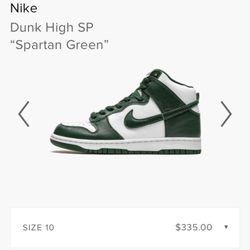Nike Dunk High Spartan Green