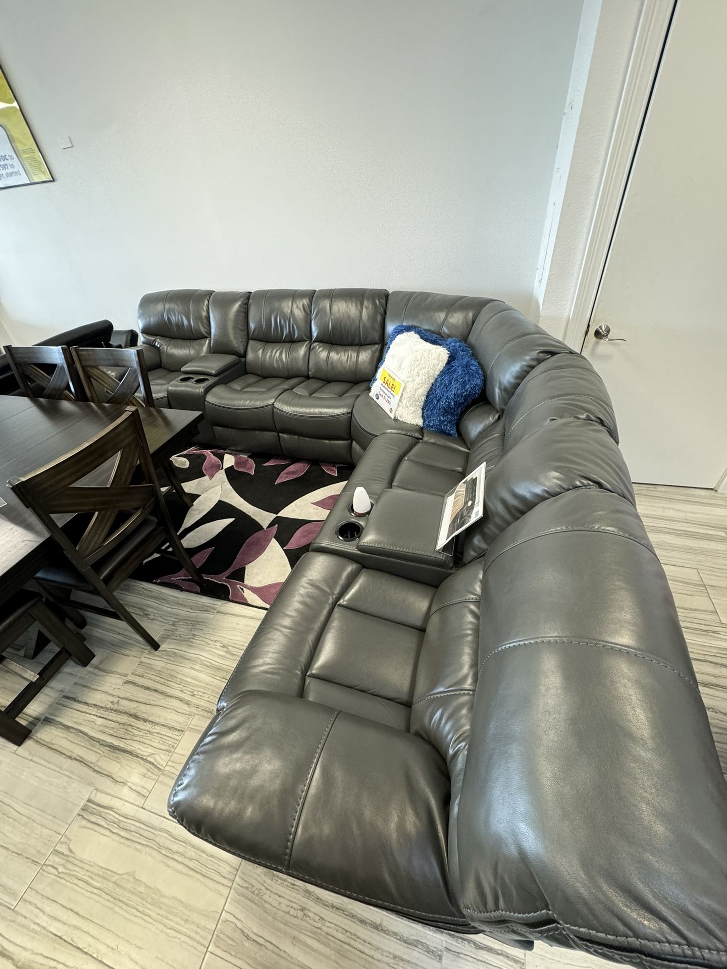 Beautiful Gray Madrid Sectional Sofa!$1499!*SAME DAY DELIVERY*NO CREDIT NEEDED*EASY FINANCING*HUGE SALE*