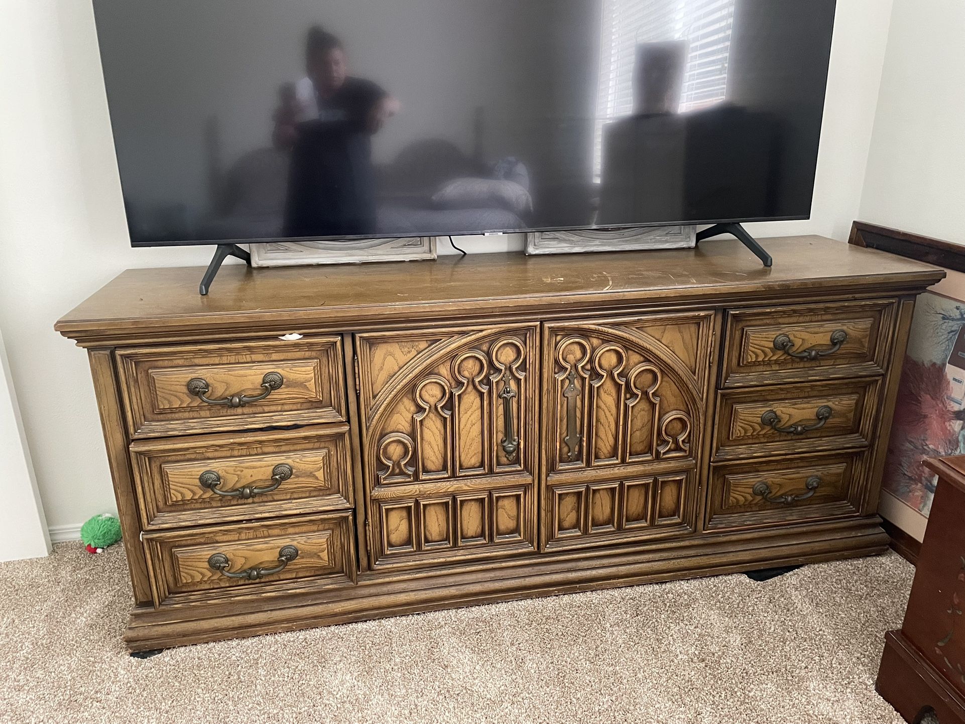 Vintage Solid Wood Dresser