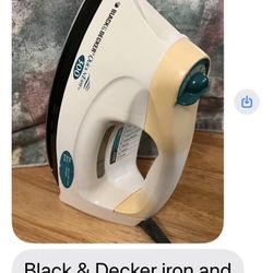 Black And Decker Iron Snd Steam Slightly Used