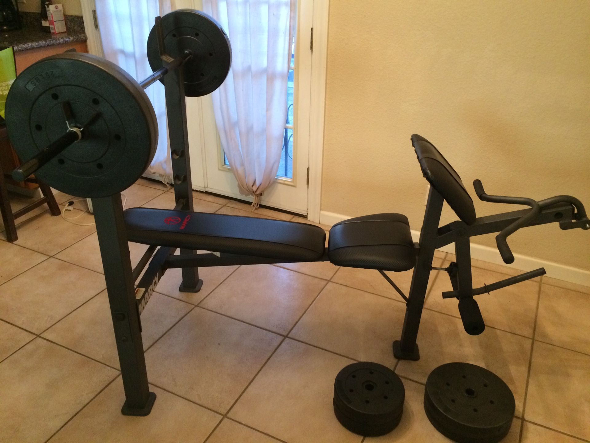 Marcy Weight Bench Set 25lbs 15lbs 10lbs