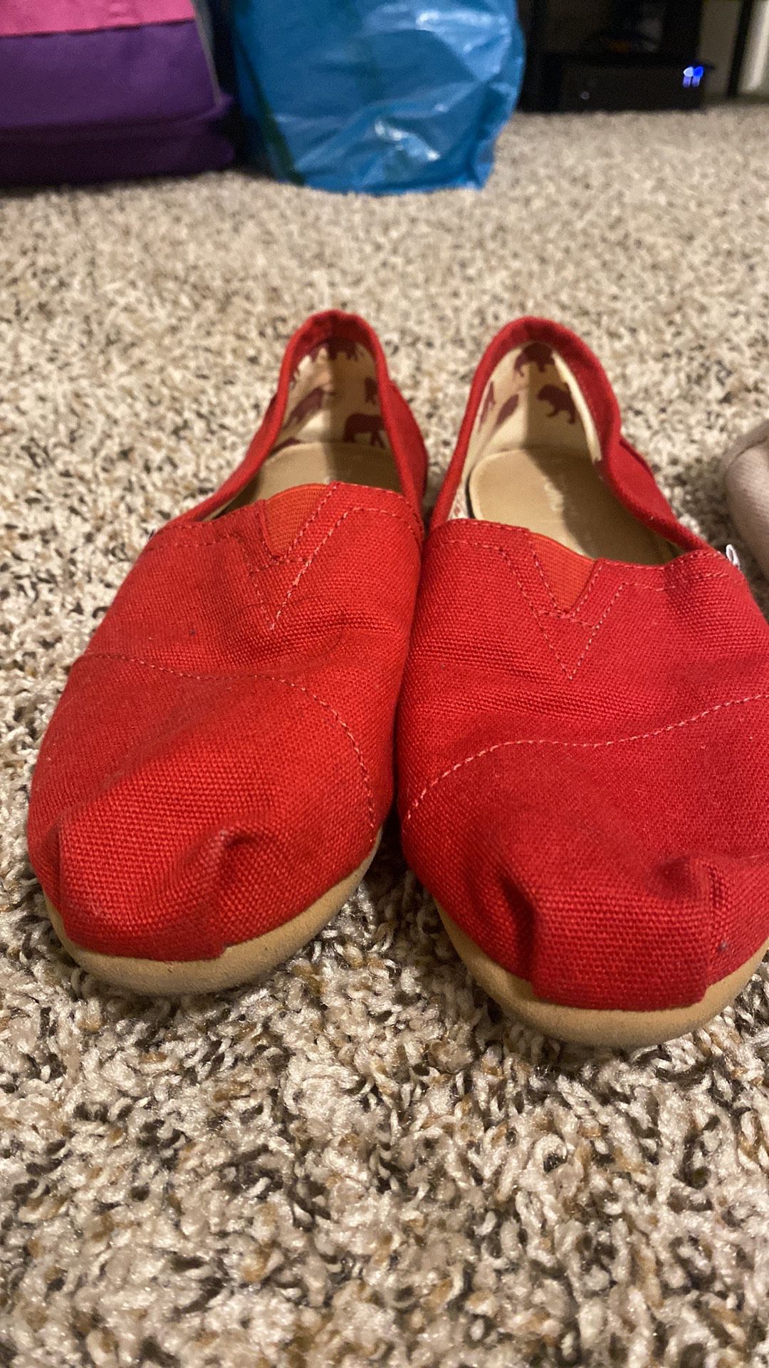 Red Tom’s Shoes 