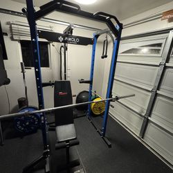 Power Cage And Bumper Plates 