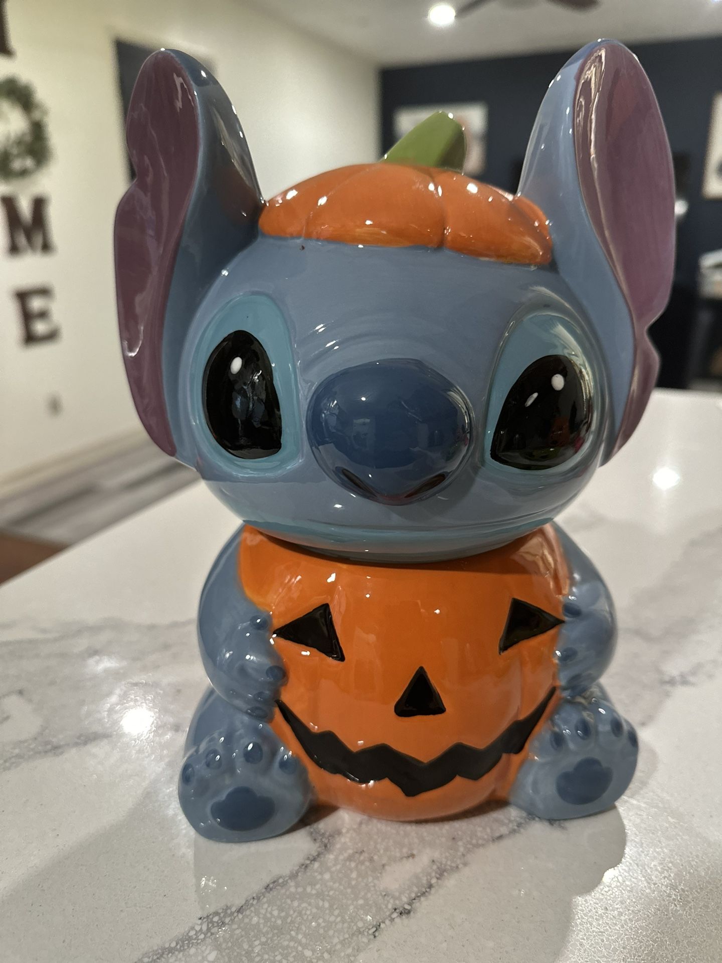 Halloween Disney Stitch Pumpkin Cookie Jar 🎃