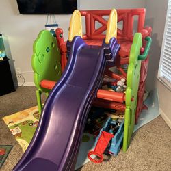 Child Slide Climber Bench Table Indoor\Outdoor: Home, School, Daycare 