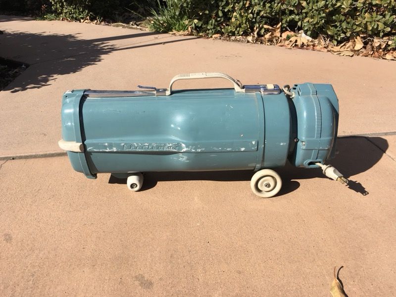 Vintage 60s Electrolux Model L canister vacuum cleaner. Works.