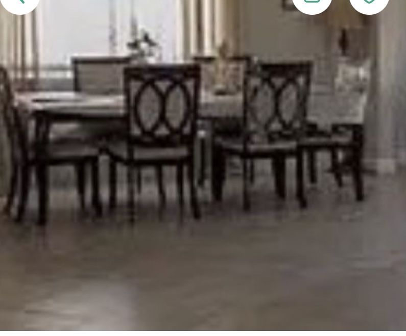 Dining room table and chairs