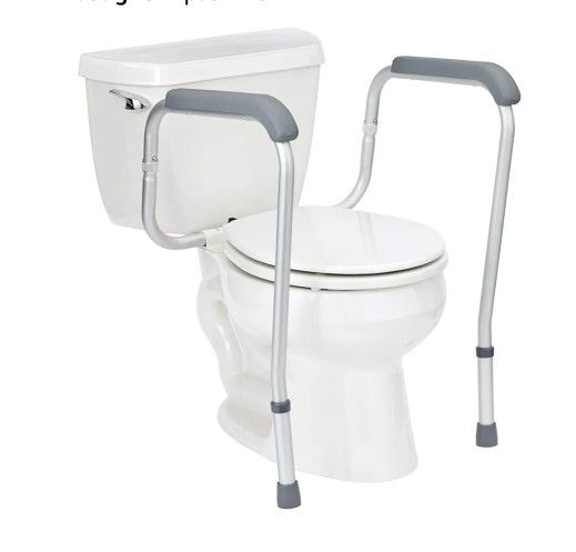 Medline Toilet Safety Rail For Seniors Height Adjustable Toilet Safety Frame