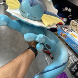 2025 Jazwares Pokémon 18-in Sleeping Vaporeon Soft Brand New w/ Tags