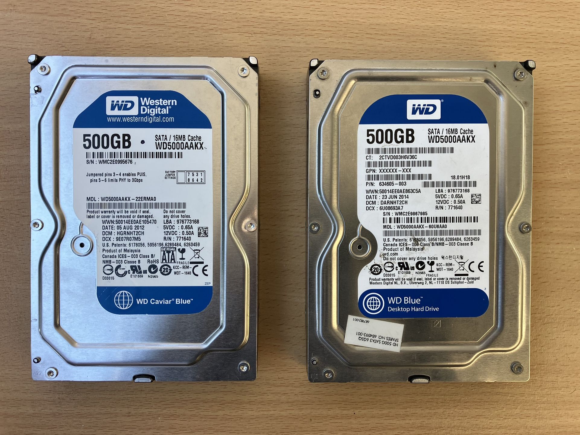 3.5” Hard Drives