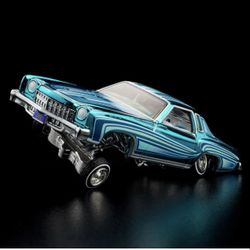 Hot Wheels RLC 1975 Chevrolet Monte Carlo Lowrider 1:64 Blue Special Edition