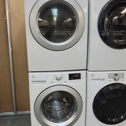 Kenmore Front Loading Washer And Stackable Gas Dryer Set 