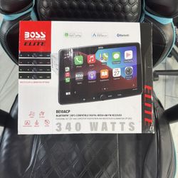 Boss Audio BE10ACP-C 10.1" Media Receiver with Apple Carplay and Android Auto