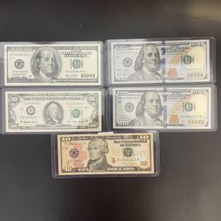 U.S. Currency  Star Notes And Special Serial 