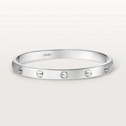 Cartier Love Bracelet Solid 18K White Gold Sizes no18 19 21 Available Cartier Love Bracelet Solid 18K White Gold Size 21 Available PRICE FIRM