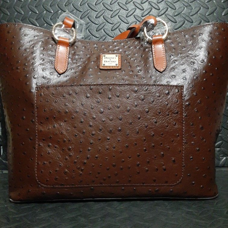 DOONEY & BOURKE Embossed Ostrich Print Tammy Tote
