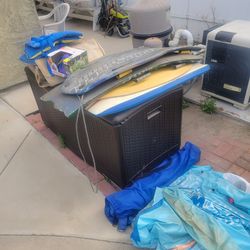 Lots of water sports items