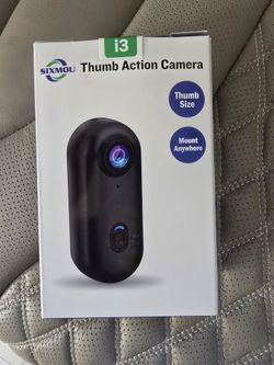 i3 4K Thumb Action Camera, Tiny Size, Mount Anywhere