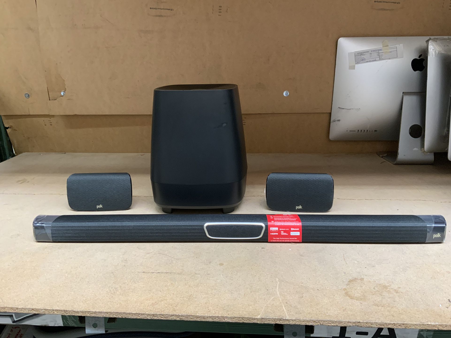 Polk Audio - 5.1-Channel MagniFi Max SR Soundbar with Wireless Subwoofer & Surround Speakers (Pair) - Black #419