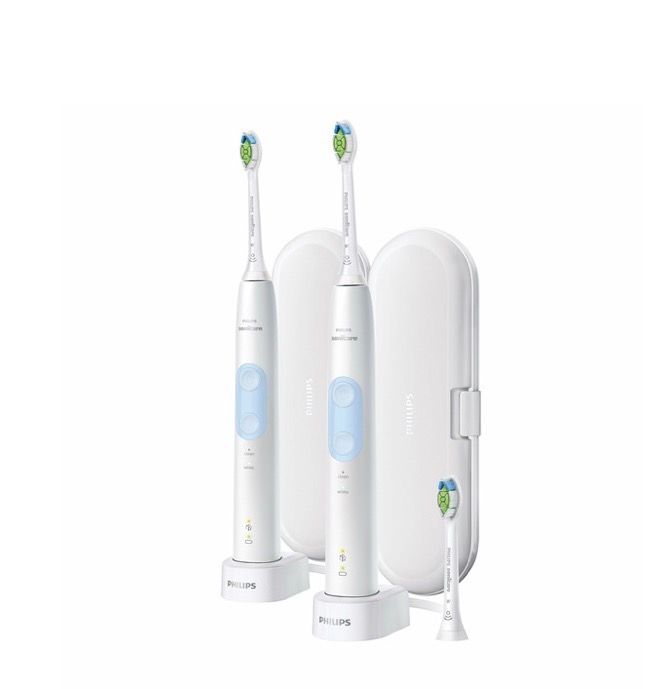Philips Sonicare OptimalClean Rechargeable Toothbrush, 2-pack