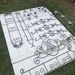 Wrought Iron Decor, Plate Displays, Candle Holders Starting At $10