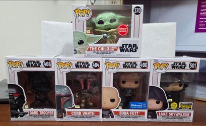 Funko Pop- Star Wars: The Mandalorian series.